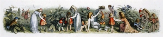 Richard Doyle  Dressing baby elves